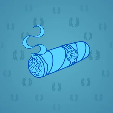 Vintage Cigar, модель Cool Blue, фон Azure Blue