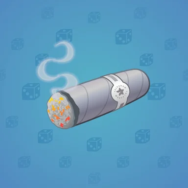 Vintage Cigar, модель Ashtray, фон Sky Blue