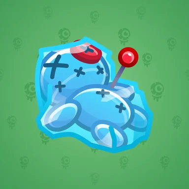 Voodoo Doll, модель Ice Block, фон Mint Green