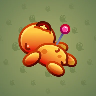 Voodoo Doll, модель Magma Ooze, фон Khaki Green
