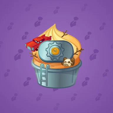 Whip Cupcake, модель Wasteland, фон Grape