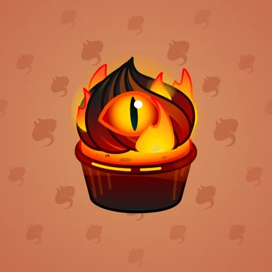 Whip Cupcake, модель Hellspawn, фон Carrot Juice