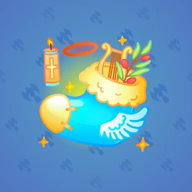 Xmas Stocking, модель Heaven, фон Sapphire