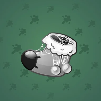 Xmas Stocking, модель Abandoned, фон Gunship Green